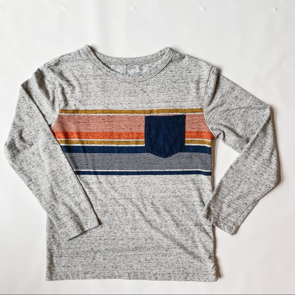 Boy’s Striped Long Sleeve Tee Size Small 6-7